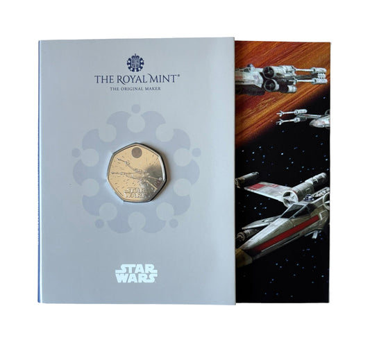 Star Wars 2024 Royal Mint King Charles III - X-wing Uncirculated 50p coin