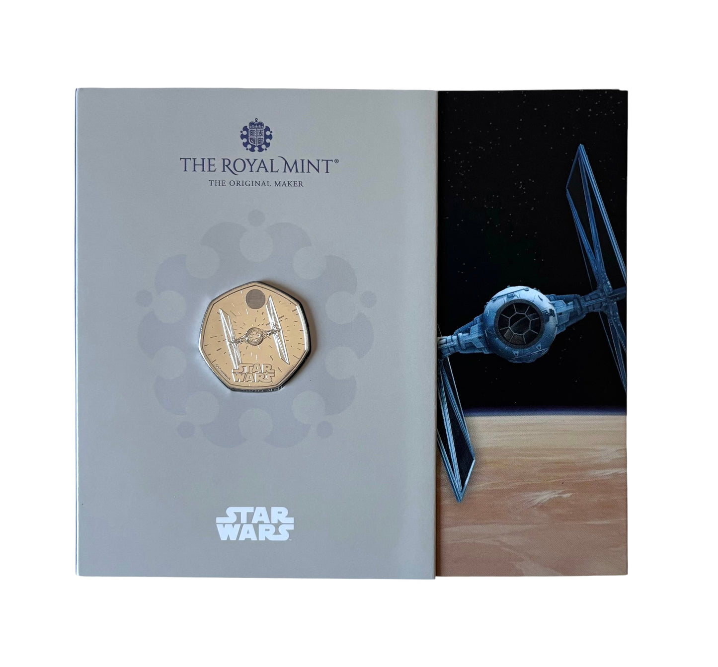 Star Wars 2024 Royal Mint King Charles III 50p Uncirculated Tie Fighter Coin