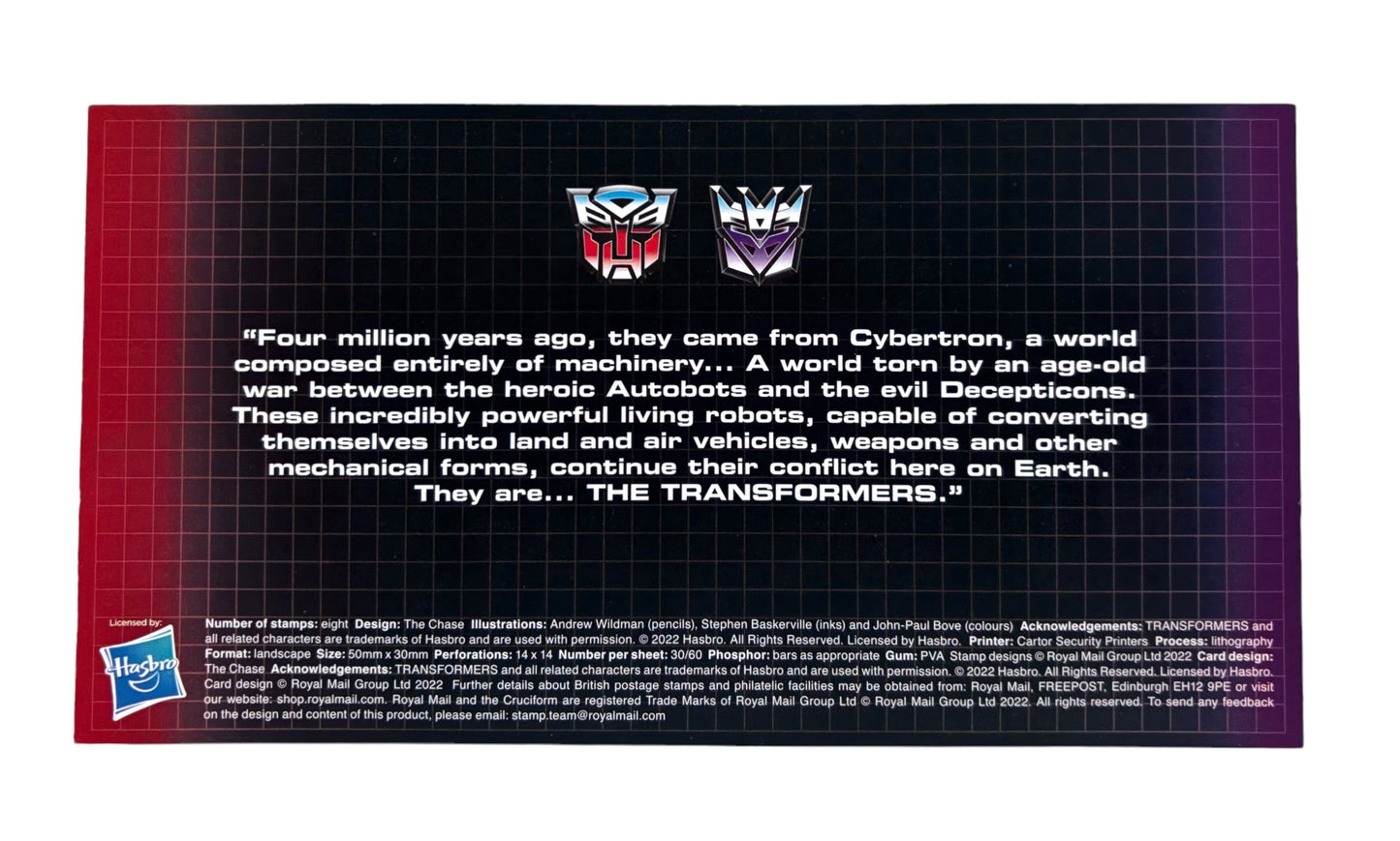 Transformers Stamps