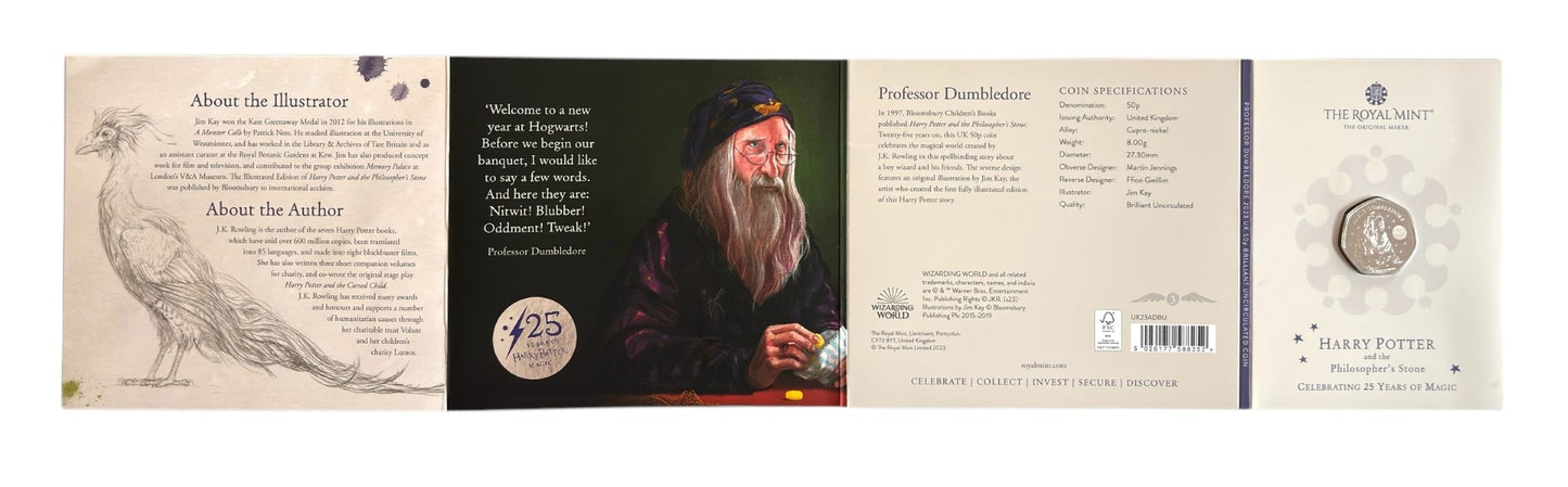 Harry Potter - Professor Dumbledore 50p Coin.