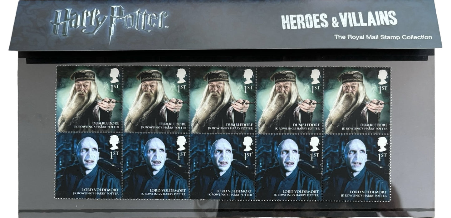 Harry Potter Heroes & Villains Collectable Stamps 2011