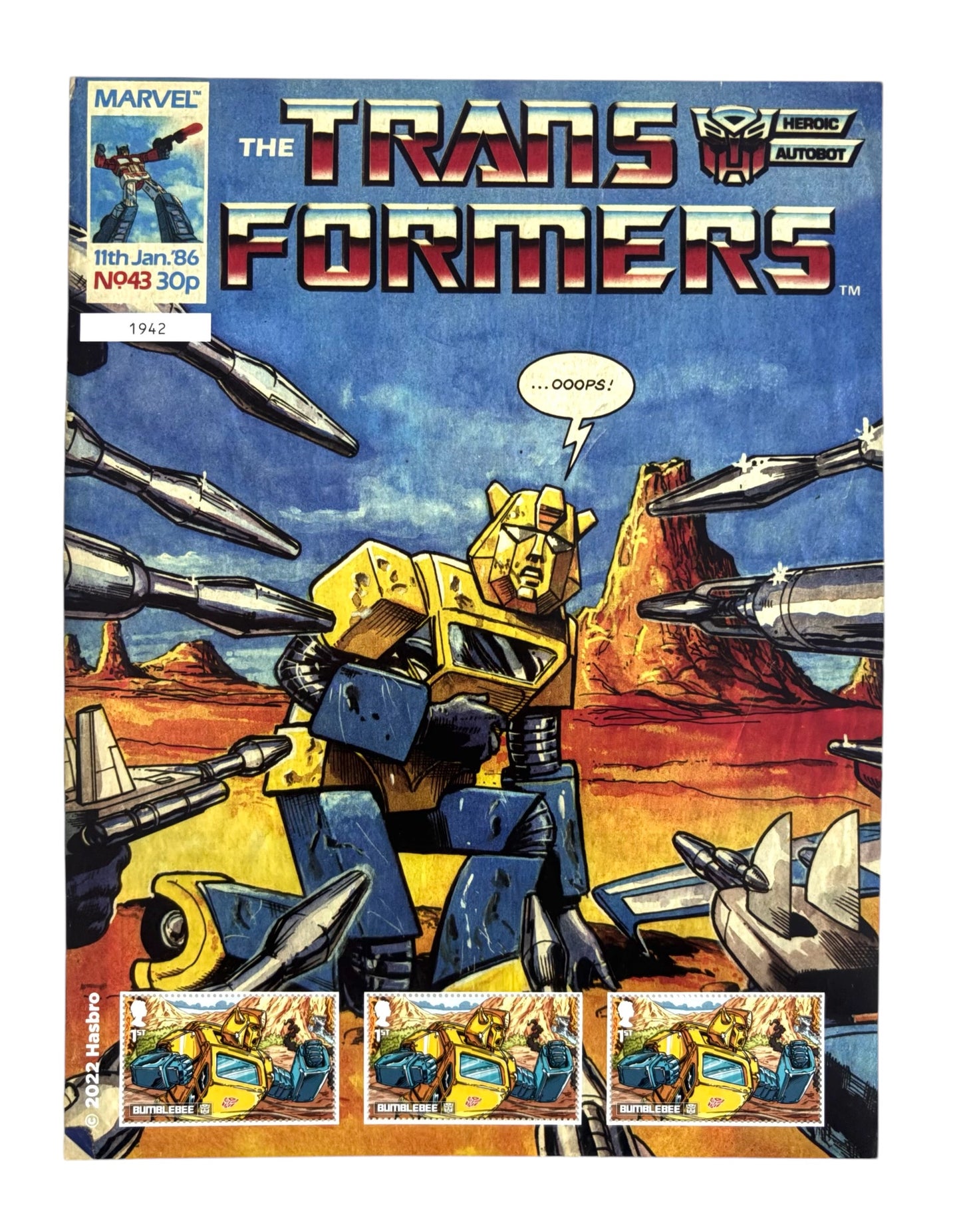 Transformers Bumblebee Fan Sheet