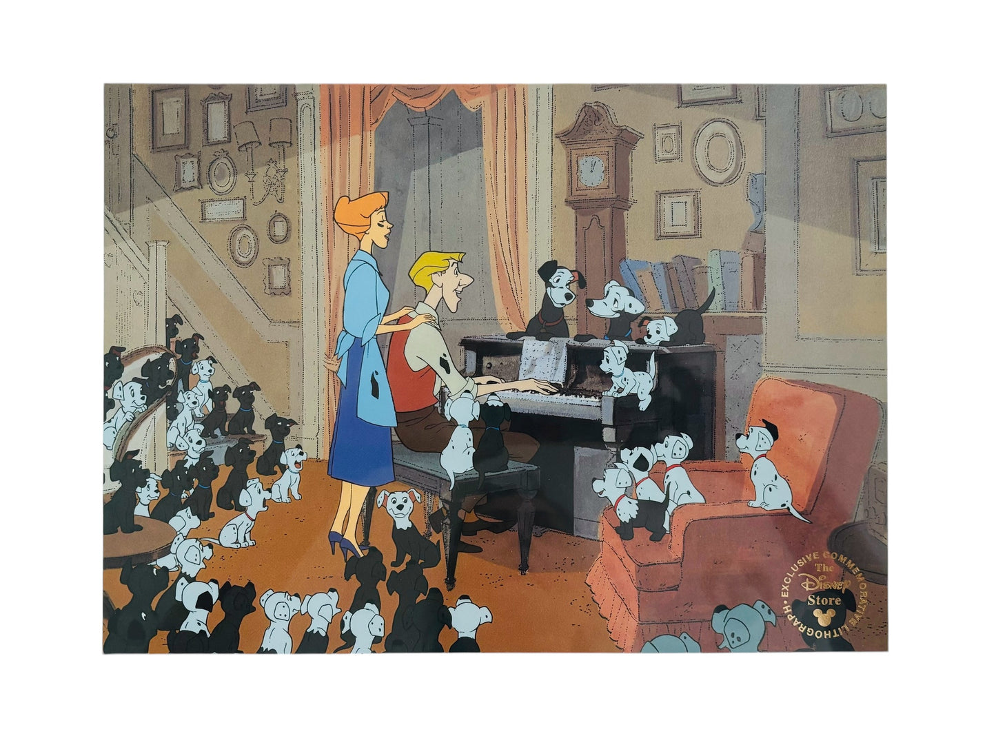 Disney Store 101 Dalmatians Exclusive Commemorative Lithograph